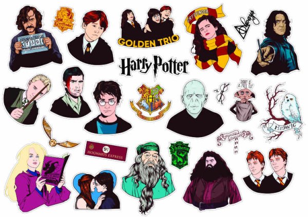 Стикер пак Гарри Поттер