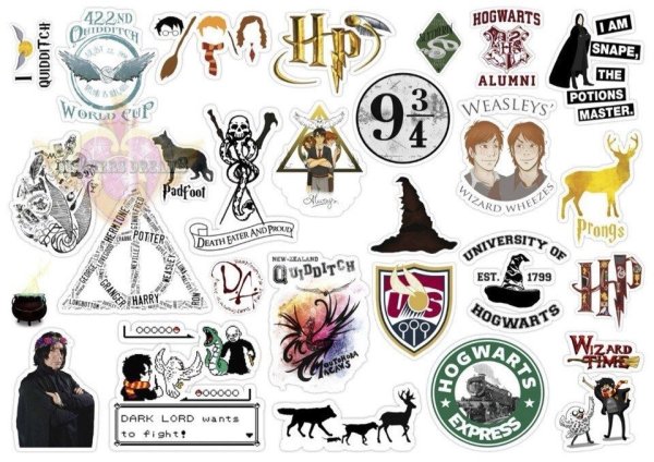 Наклейки Стикеры Гарри Поттер