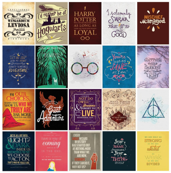 Наклейки с Гарри Поттером для ежедневника