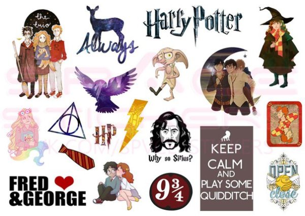 Наклейки Гарри Поттер