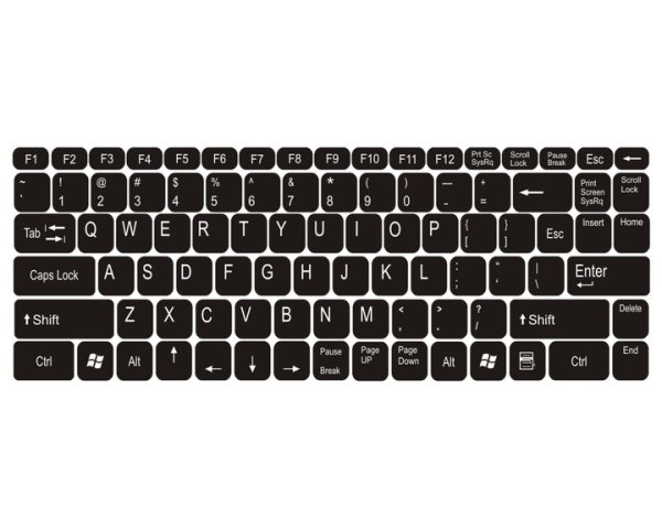 Наклейки на клавиатуру