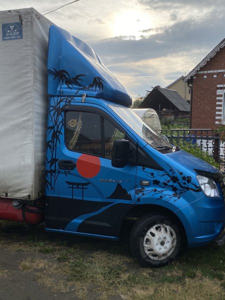 Наклейка на лобовое стекло Газель