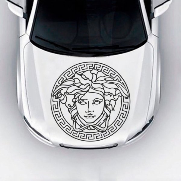 Наклейка Версаче на капот ВАЗ 2107