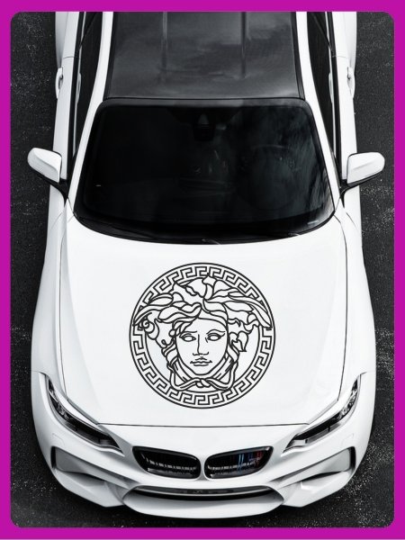 Наклейка Версаче на ВАЗ 2107