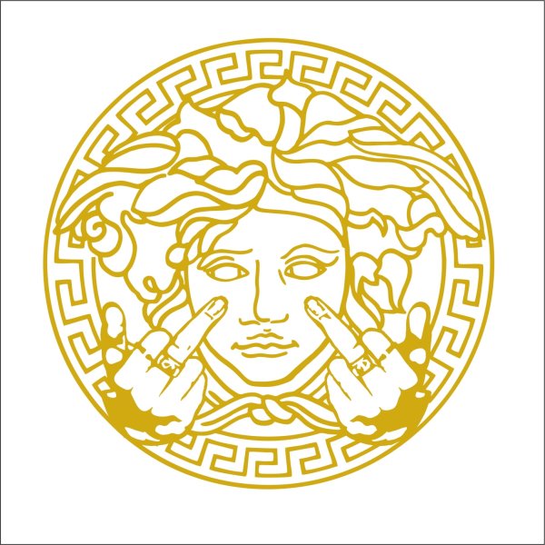 Версаче наклейка