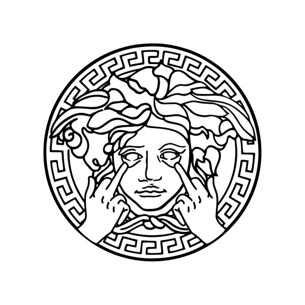 Версаче наклейка на авто