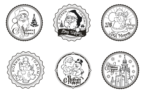 Печать с новым годом