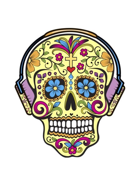 Наклейка (стикер) черепа