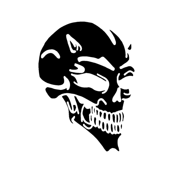 Череп трафарет