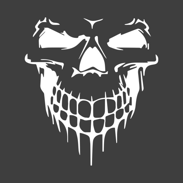 Череп наклейка