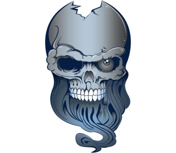 Череп наклейка