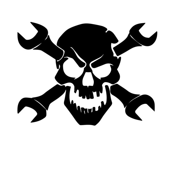 Череп трафарет