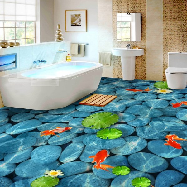 3d плитка в ванную комнату
