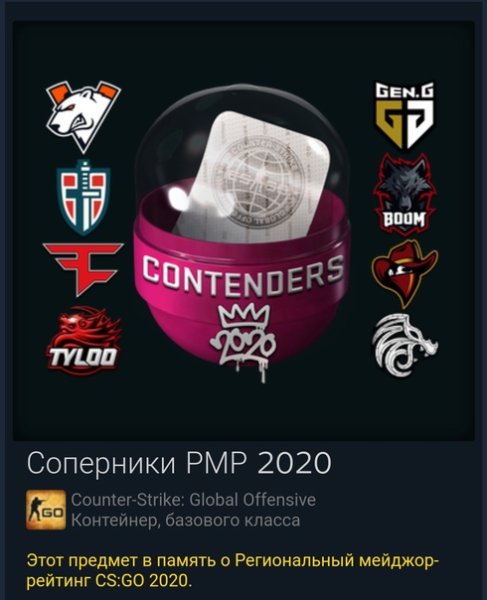 RMR 2020 CS go капсулы