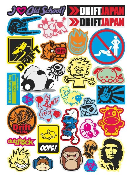 Наклейки стикербомбинг