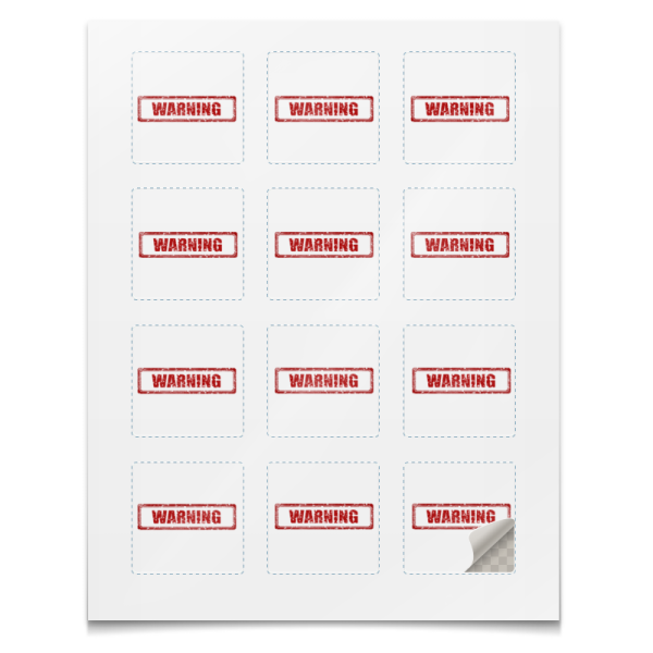 Наклейки прямоугольные