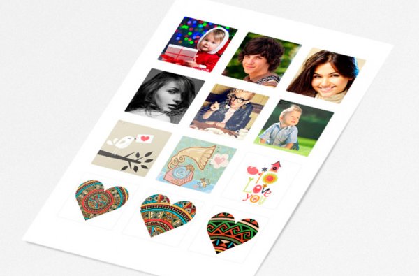 Логотип квадратный стикер