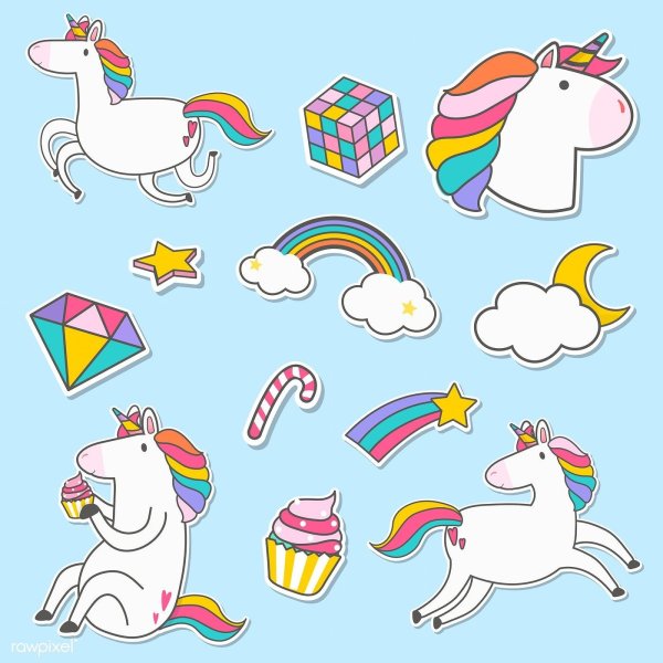 Наклейка Единорог