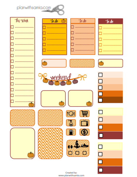 Наклейки для ежедневника