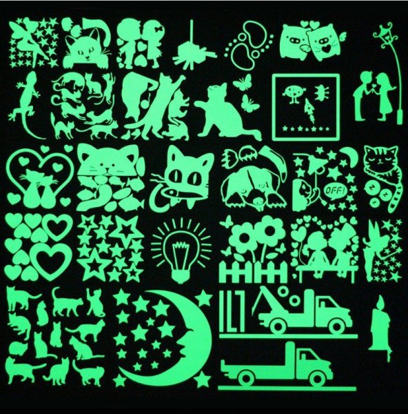 Флуоресцентные наклейки
