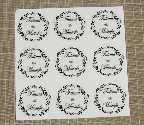 Наклейка на конверт печать