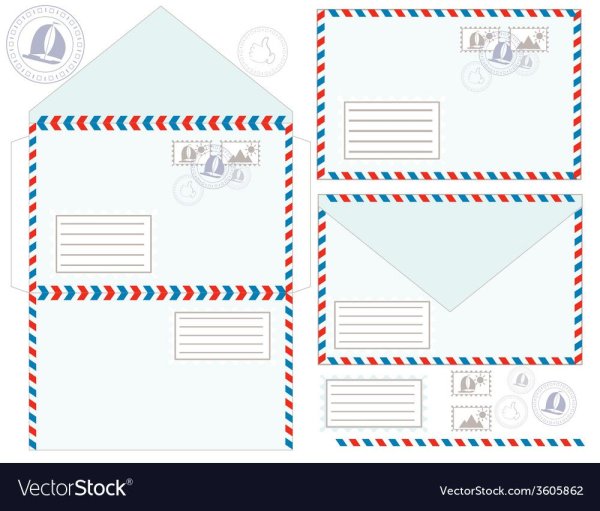 Наклейка на почтовый конверт