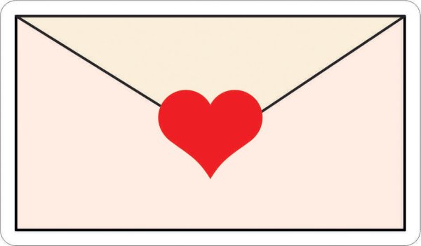 Конверт стикер