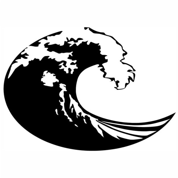 Волна силуэт