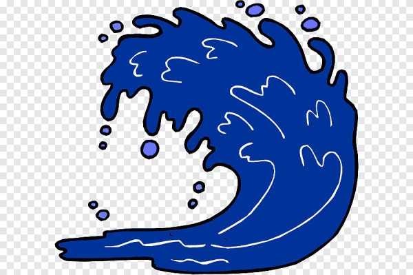 Волны нарисованные