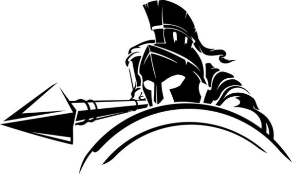 Трафарет Спартанец