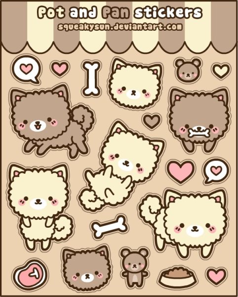 Милые наклейки