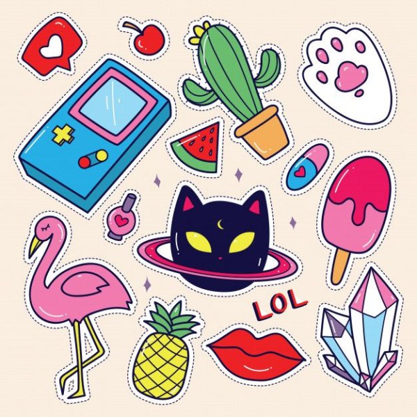 Милые наклейки
