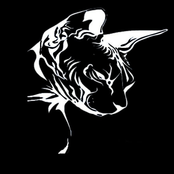 Наклейка на машине сфинкс