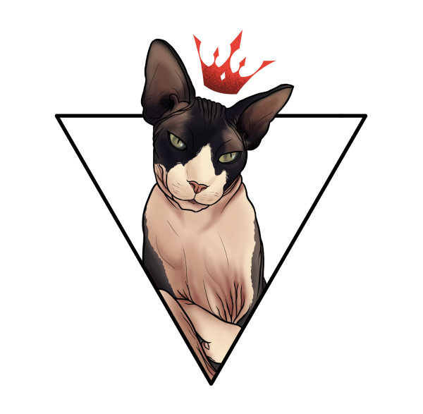 Сфинкс арт PNG на прозрачном фоне