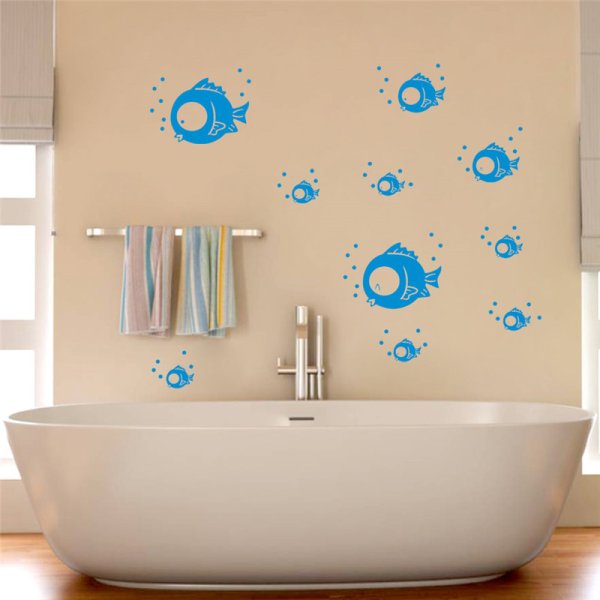 Декор для ванной комнаты на стену