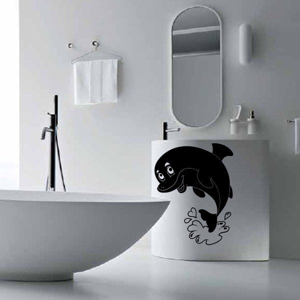 Интерьерные наклейки в ванную комнату