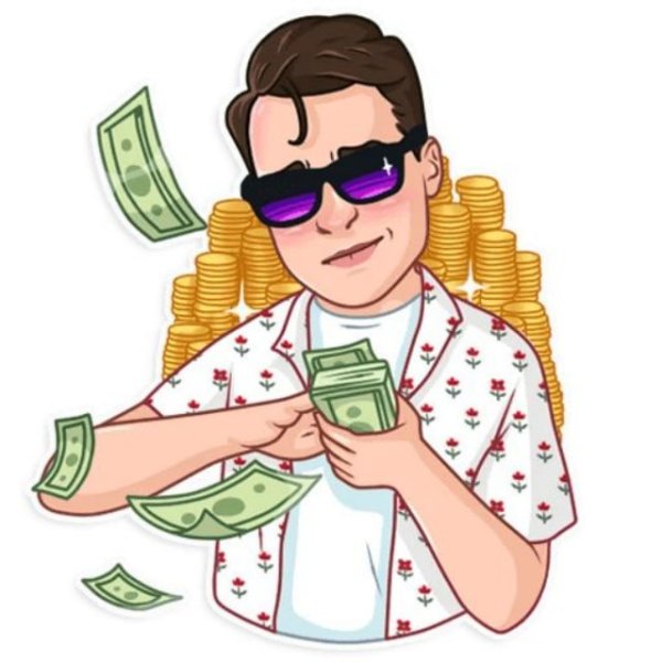 Стикер деньги