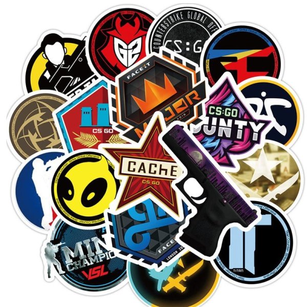 Набор виниловых наклеек из CS:go