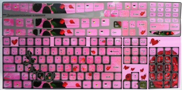 Наклейки на клавиатуру