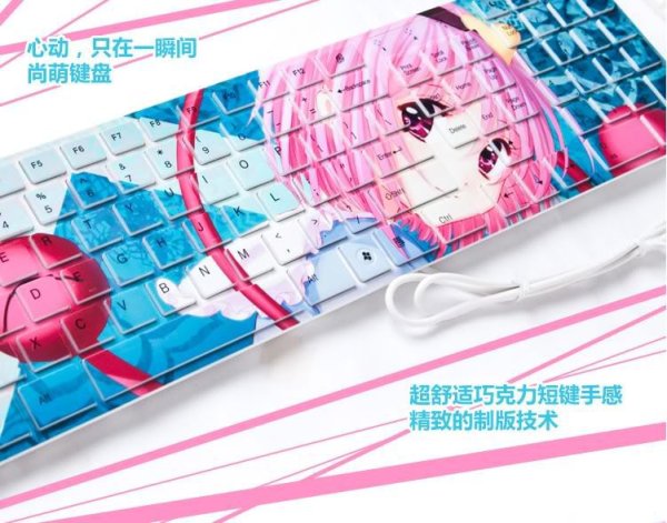 Наклейки на клавиатуру в стиле аниме