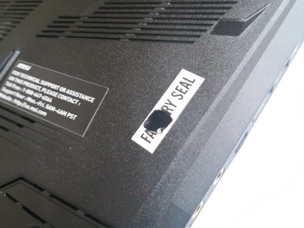 Пломба Factory Seal MSI