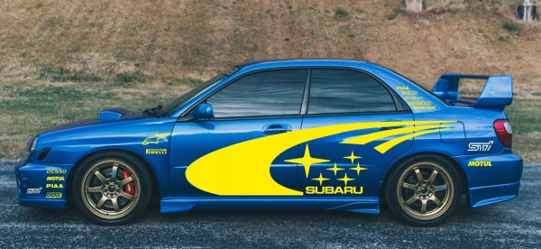 Наклейки Субару WRX STI 555 Импреза