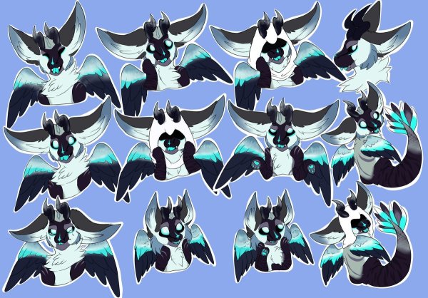 Фурри Стикеры дракон