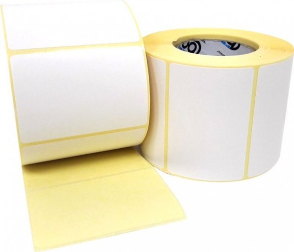 Термотрансферные этикетки самоклеящиеся полуглянец 58х40