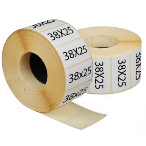 Термоэтикетки 38х25 мм
