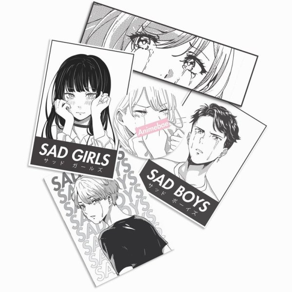 Наклейки аниме 50 штук