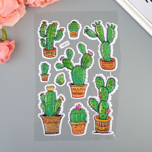 Стикеры кактусы