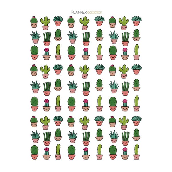 Стикеры кактусы