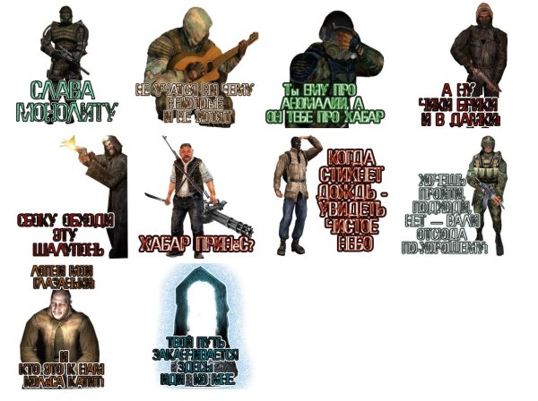 Сталкер Стикеры Сидорович