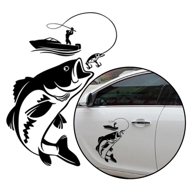 Наклейки на авто для рыбаков